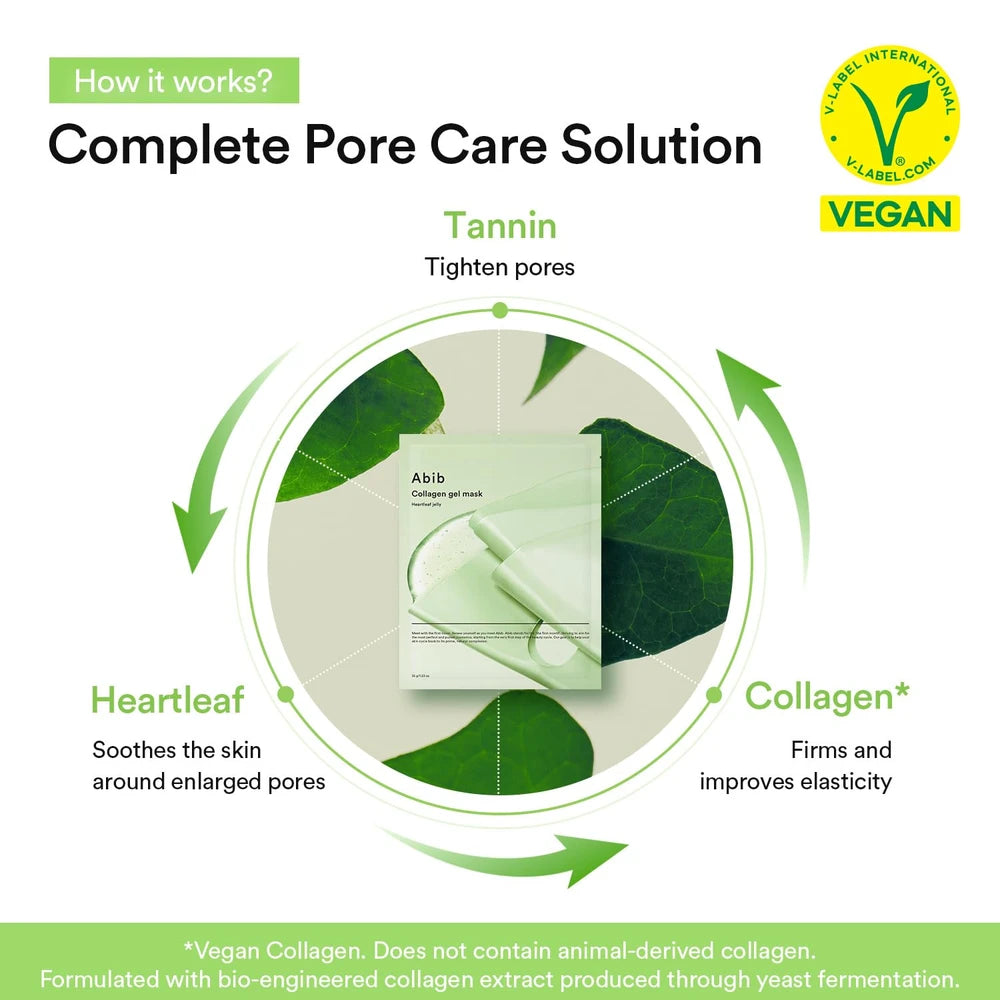 Abib Vegan Collagen Heartleaf Jelly Mask