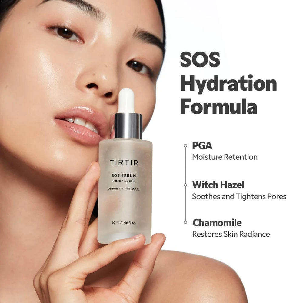 Dewy Glow Routine Set – TIRTIR Milk Skin Toner + SOS Serum + Ceramic Cream
