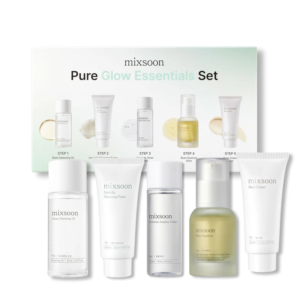 Mixsoon Pure Glow Essentials Travel Skincare Set 5 PCS