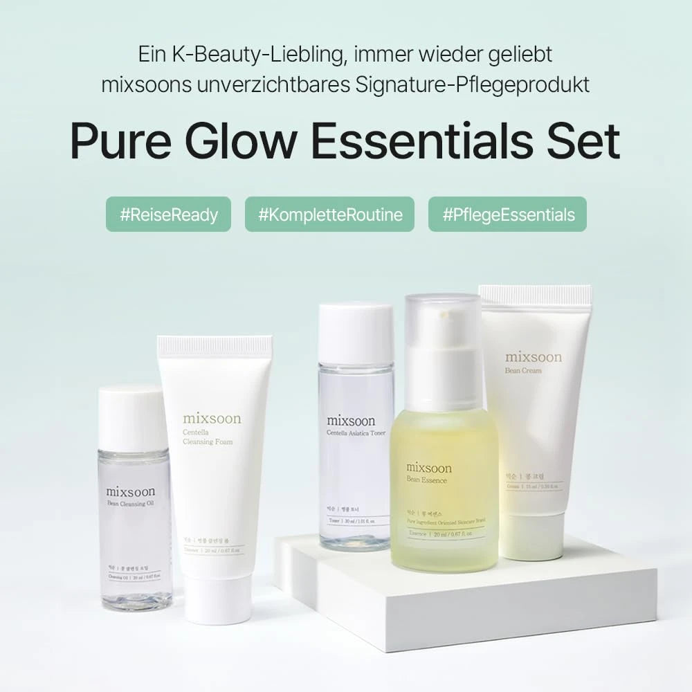 Mixsoon Pure Glow Essentials Travel Skincare Set 5 PCS