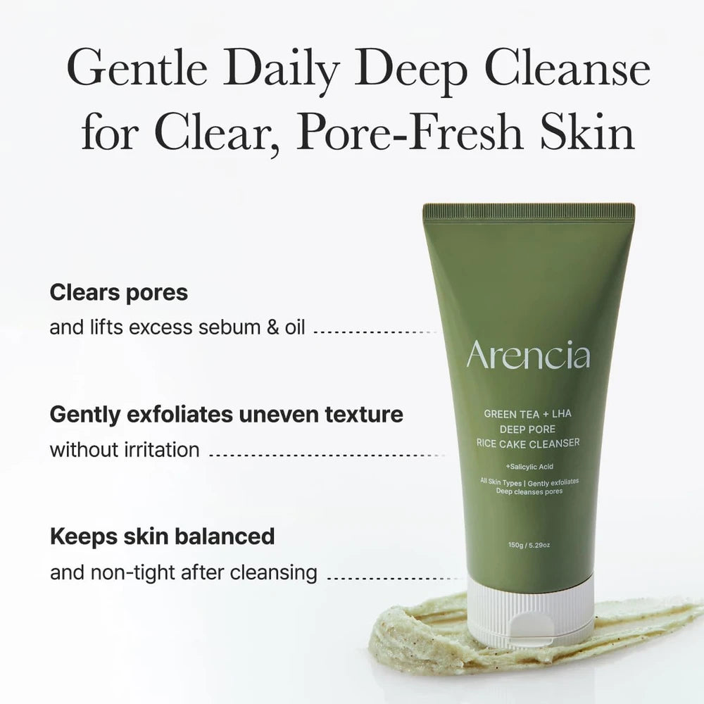 Arencia Green Tea Rice Cake Cleanser